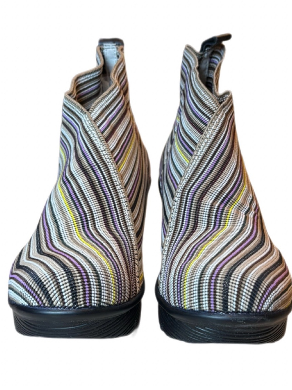 Bernie Mev Maile Wedge Booties Multi Mix EU39 NWT